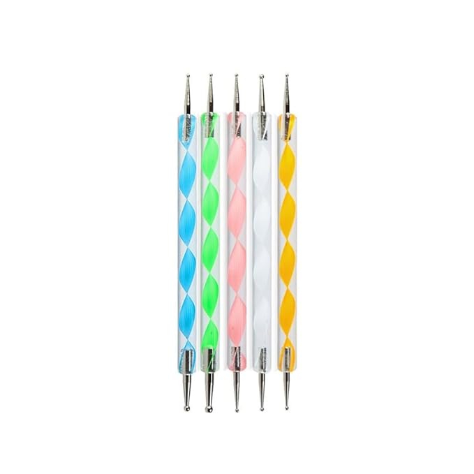 20pcs Nail Art Brushes Set, Nail Art Design Pen Painting Tools with Nail Extension Gel Brush, Nail Polish Brush, Builder Nail Gel Brush, Dotting needle,Adhesive drill pen (PinkFlower)