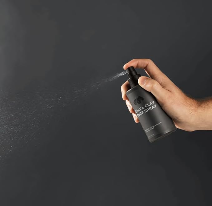 Salt & Clay Surf Spray - Hair Texturizing & Volumizing Spray - Travel Size TSA (3oz) - Sea Salt & Epsom Salt, Natural Clay Blend, Silica, & Green Tea - Beach Style For All Hair Types