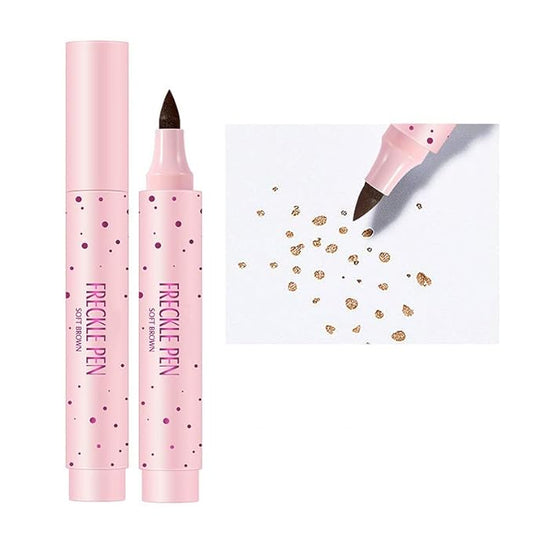 Freckle Pen Faux Freckle Pen Colour Pop Freckle Pen Supernaturally Realistic Freckles Makeup Brush Fantastic Freckles Pen Long-lasting Waterproof Soft-point Absorbent Pen For a Natural and Easy Makeup Look (soft brown)