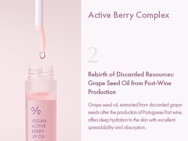 leegeehaam Dr.Ceuracle Vegan Active Berry Lip Oilă…ŁAnti-Aging, Moisturizing, Revitalizing and Glowingă…ŁKorean Tinted Lip Glossă…ŁResveratrol from French Grape for Dry Lips, 0.15 Fl Oz