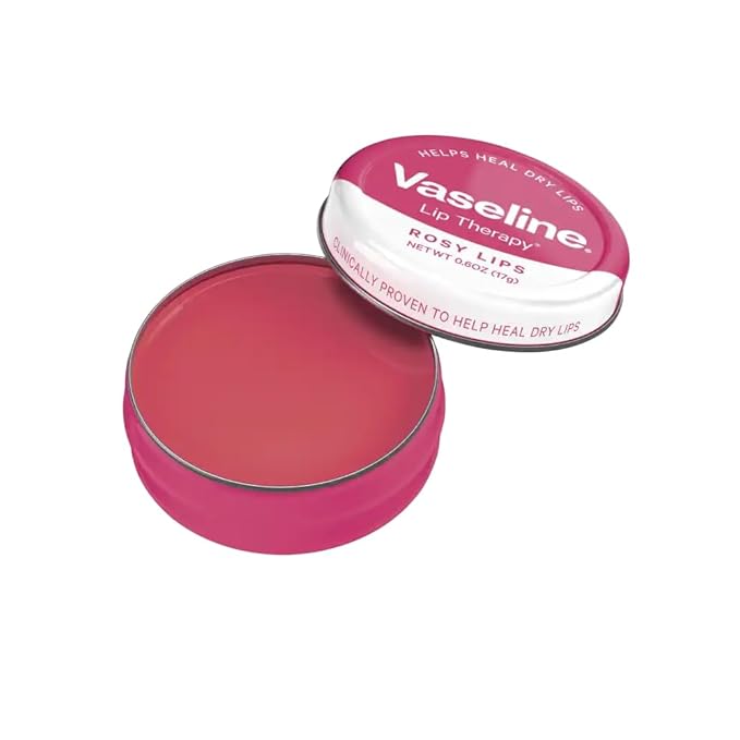 Vaseline Lip Therapy Petroleum Jelly 20g With Rose & Almond Oil Rosy Lips