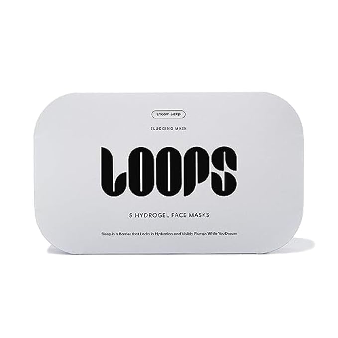 LOOPS DREAM SLEEP - Nighttime Slugging Hydrogel Facial Mask w/Natural Oils, Vitamins, Antioxidants, & Fatty Acids - Restored Skin, Toned, Plump, Hydrated - 5 pc