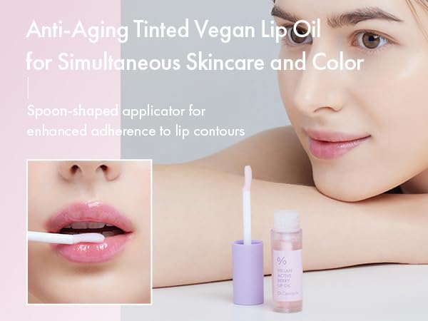 leegeehaam Dr.Ceuracle Vegan Active Berry Lip Oilă…ŁAnti-Aging, Moisturizing, Revitalizing and Glowingă…ŁKorean Tinted Lip Glossă…ŁResveratrol from French Grape for Dry Lips, 0.15 Fl Oz