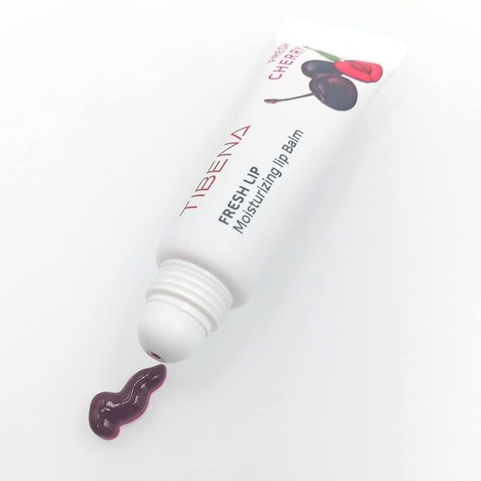 Fresh Lip Moisturizing Lip Balm, Tinted Lip Balm, Moisturizing Lip Care, Gift for Women, for Dry Lips, with Shea Butter (Cherry)
