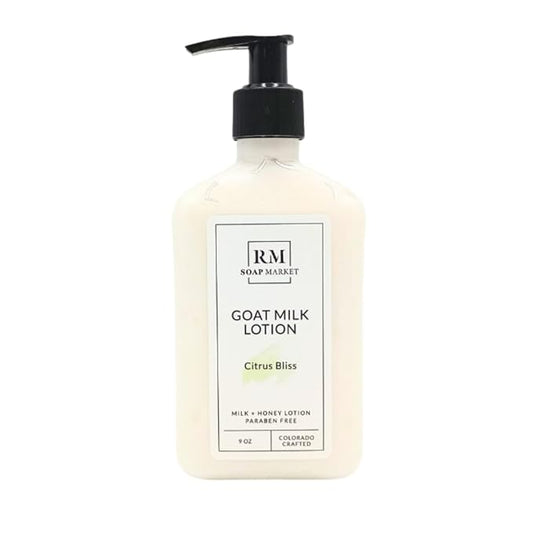 Goat Milk Lotion, Citrus Bliss Fragrance, Hydrating Lotion for Men & Women With Nourishing Goat Milk, Shea Butter, Sunflower Oil & Aloe, Packed With Vitamin A, E & Selenium, 9 Oz