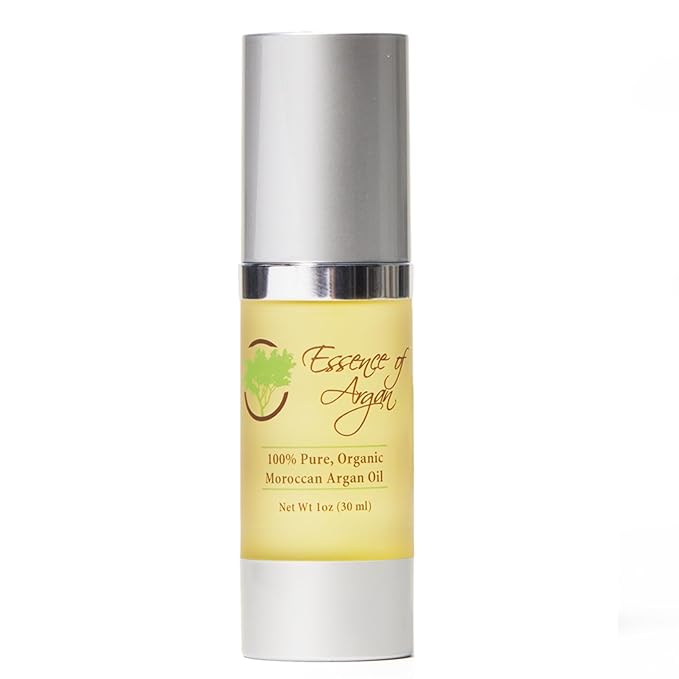 Essence Of Argan 100% Pure Moroccan Organic Argan Oil - Natural EcoCert Oil that Nourishes, Conditions and Moisturizes Your Skin, Hair and Nails (30ml/1oz)