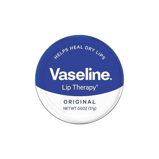 Vaseline Therapy Lip Balm Tin, Original, 0.6 Ounce (Pack of 3)