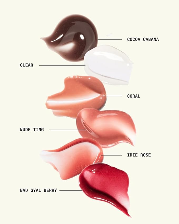 Cay Skin Isle Lip Balm SPF 30 – High Shine, Hydrating, Non-Sticky Lip Gloss in Vanilla Brown Sugar Flavor – Formulated with Natural Ingredients for All Skin Tones – Coral