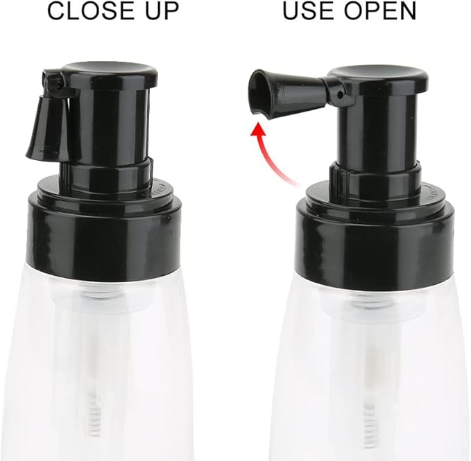 Barber Powder Bottle Spray - for Applying Talc and Powder - Empty Powder Travel Cosmetics Blower, Refillable Hair Fiber Applicator for Hair Salon, Home, Beauty