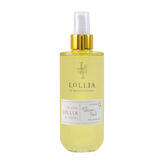 LOLLIA In Love Dry Body Oil, 6.8 Fl. Oz. – Classic Petal – Women’s, Scented, Moisturizing, Dry Body Oil for Women, For All Skin Types