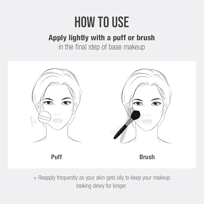 Translucent Set Finishing Powder - Sebum Control Face Loose Powder, Matte & Silky Finish, Lightweight, Long-lasting, Korean Makeup, 0.24 Oz. (01 White, 0.24 Oz.)