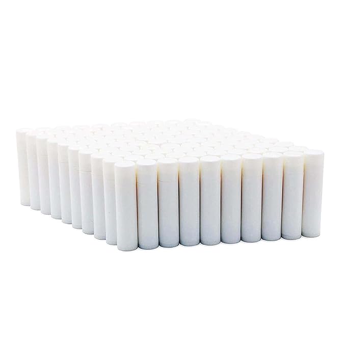 Natural Cherry Lip Balm Bulk, Unlabeled Filled, 100 Pack | Add Your Own Labels