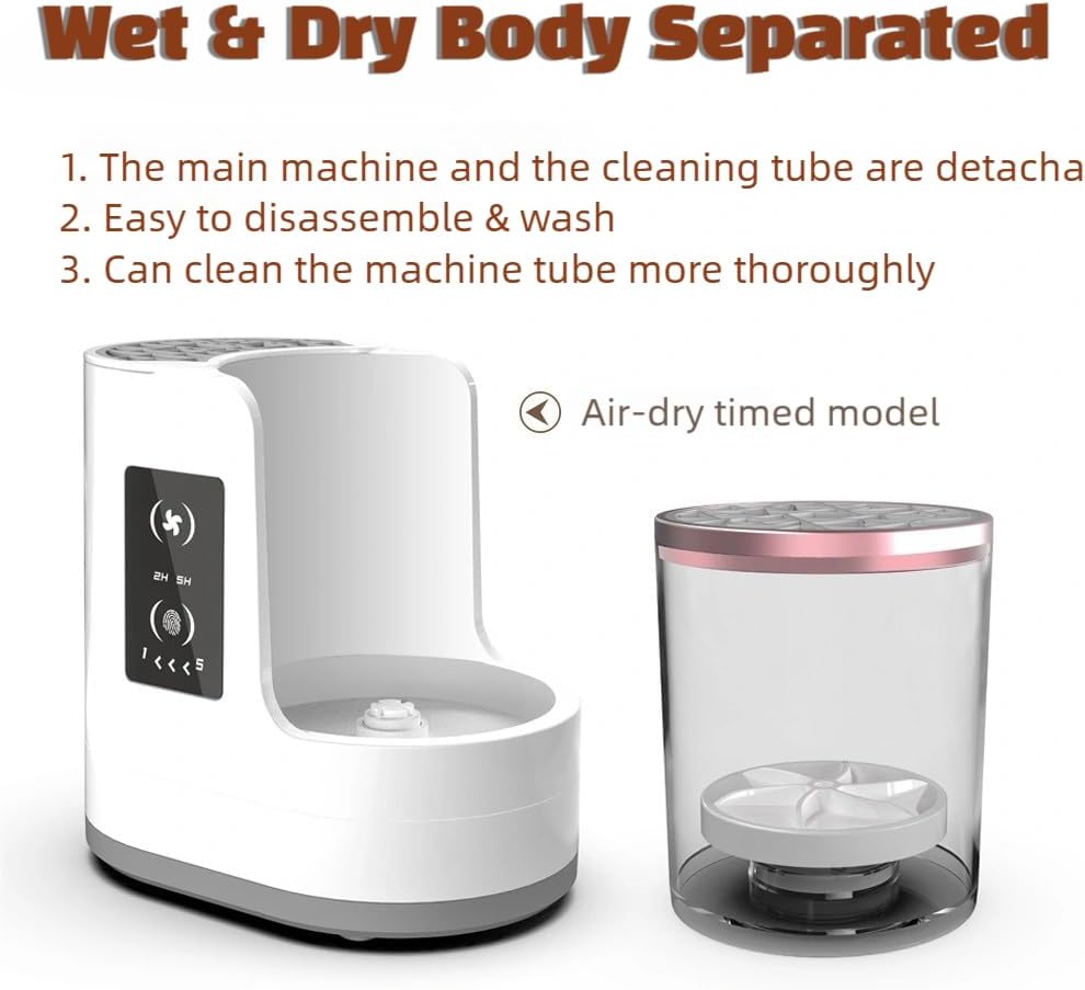 Vellura Makeup Brush Cleaner, Vellura Brush Cleaner, Machine with Makeup Brush, Dryer-Holder-Portable & Automatic, Clean Any Mess with One Click (1*PC)