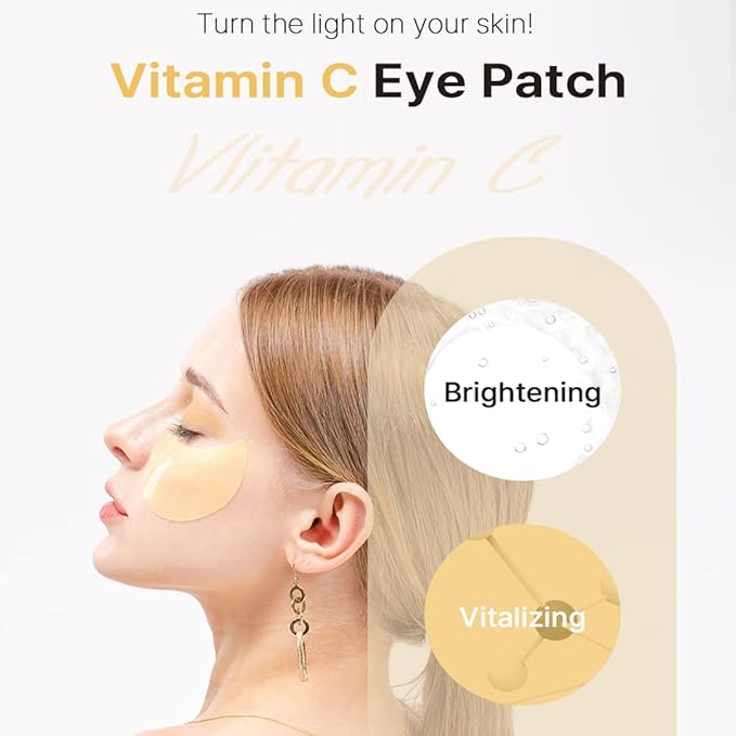 KSECRET Extra Illuminating Eye Gel Patches, 102g/3.45oz. 60pcs (15 full pairs) with VITAMIN C | Korean Skincare | Under Eye Masks for Pigmentation Revoval, Anti-Wrinkles, and Dark Circles…