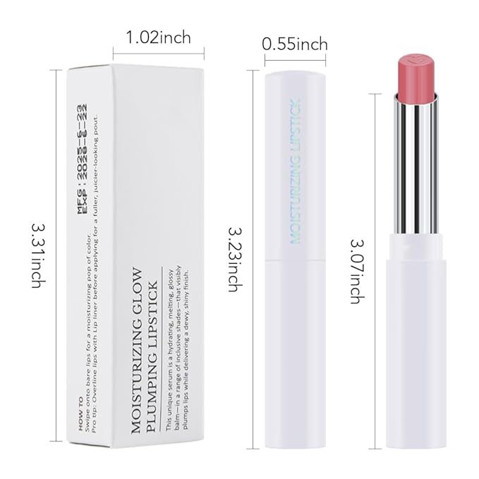 Soft Pink Tinted Lip Balm, Hydrating Sheer Soft Matte Finish Lipstick for Women, Creamy Natural Color Lip Tint Balm Lightweight And Non-greasy Lip Glow Long Lasting Waterproof for Dry Lips 08#