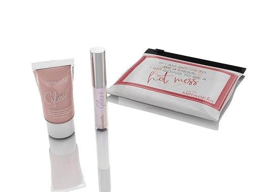 Mirabella Beauty You Glow Girl Gift Set - Mini Lip Gloss and Luminizing Facial Primer Gift Set