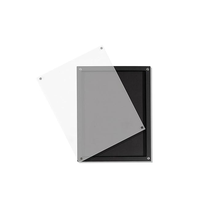 Acrylic empty magnetic palette with magnet clear lip ,with 30Pcs Adhesive Metal Stickers for Eyeshadow Powder Lipstick foundation