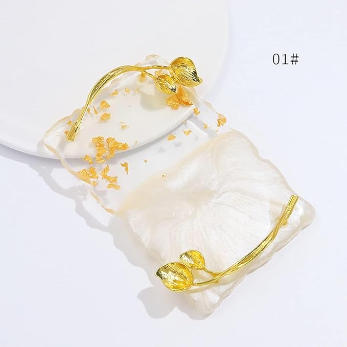 2023 Retro Nail Art Palette, Nail Painting Mixed Color Palette with Leaves Handle, Nail Holder Gel Color Makeup Display Board Pallet (White)