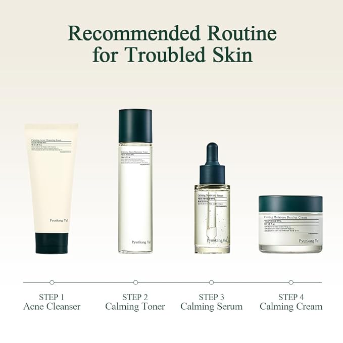Pyunkang Yul PKY Calming Moisture Barrier Cream Instantly Soothes Sensitive Skin, Hyaluronic Acid & Ceramide for Hydration, Vegan, Korean Skincare (3.38 Fl. Oz, 100ml)