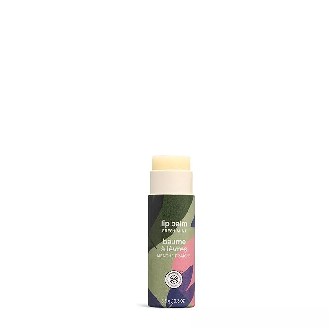 ATTITUDE Plastic-free Lip Balm, EWG Verified Plant- and Mineral-Based Ingredients, Vegan and Cruelty-free Personal Care Products, Mint, 0.3 Oz (Pack of 4)