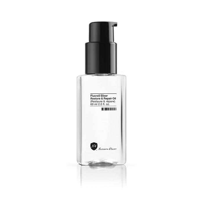 Number 4 Hair Oil, Fluoro5 Elixir Restore & Repair, Anti Frizz Serum for Damaged Hair, 2.0 oz – N4 Hair Care