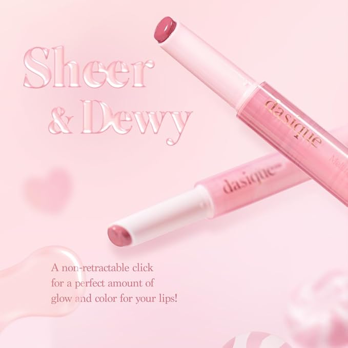 Dasique Melting Candy Balm (#02 Apple Cinnamon) | Glossy Balm | Moisturizing | For dry Lips | Vegan