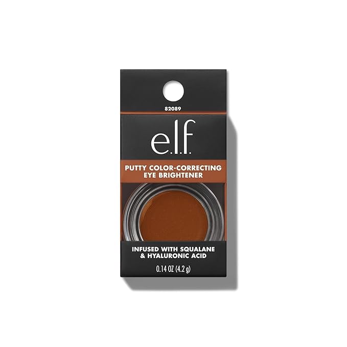e.l.f. Putty Color-Correcting Eye Brightener, Under-eye Brightener & Primer Reduces Appearance Of Dark Circles, Vegan & Cruelty-Free, Deep/Rich