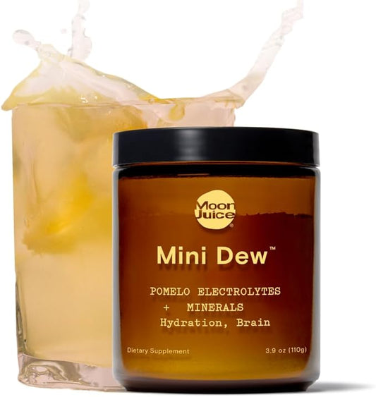 Moon Juice - Mini Dew Electrolytes Powder - Pomelo Grapefruit (30 Servings) - 2in1 Electrolytes & Minerals - Hydration Powder - Magnesium, Calcium, Potassium & Pink Salt - Sugar Free, Vegan, Non GMO