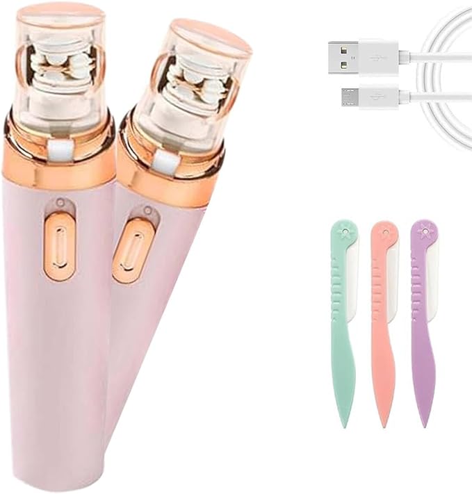 Epil Pro 3.0 Women Face Epilator 2025 New - 2-in-1 Rechargeable Facial Hair Removal for Women, IPX5 Waterproof Epilator with 3 Eyebrow Trimmers,Beauty Removal for Woman(1PC-Pink)