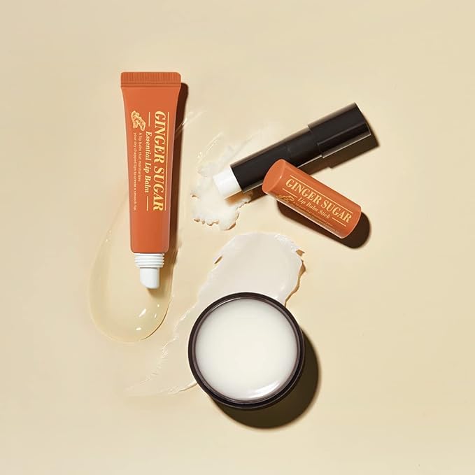 ETUDE Ginger Sugar Lip BalmStick Treatment 4g | Gentle Korean Lip Skin Care| Smooth and Moist Lips| Natural Ingredients Nourish & Hydrate Ginger, Sugar, Shea Butter Give Moisturizing Relaxing Effect