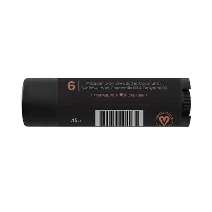 Natural Lip Butter Lip Balm - Blossom - Pure Enough to Eat - Made With Just 6 Vegan Ingredients - Moisturizing Lip Care for All Day Hydration (Single)