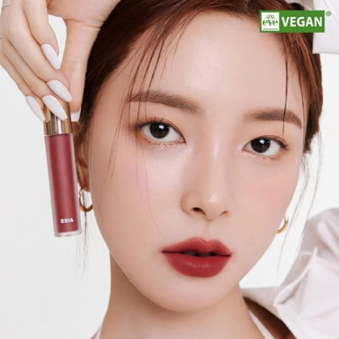 BBIA Last Velvet Tint - Soft & Creamy Matte Finish Lip Stain, Blur Effect with Velvety Texture, Long-Lasting, High Pigment, Lightweight, Non-Drying, Vegan, Korean Lip Makeup (V11 CALM BOSS)
