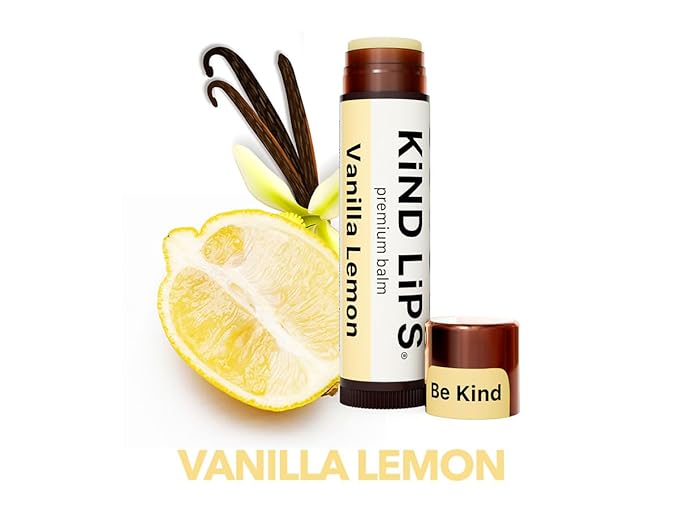 Kind Lips Lip Balm - Nourishing & Moisturizing Lip Care for Dry, Chapped Lips | Infused with Shea Butter & Beeswax | Variety Pack | 0.15 Oz (Pack of 3)