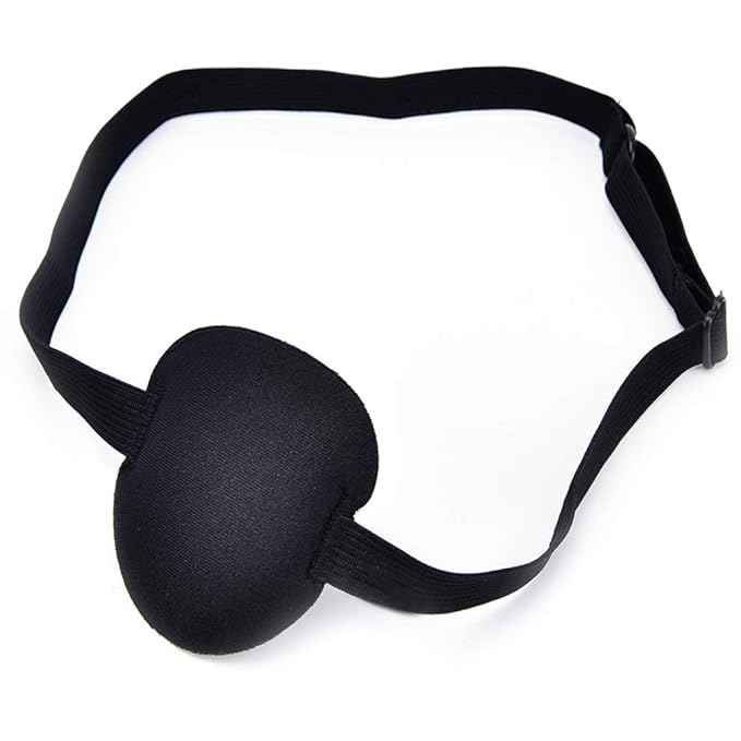 Eye Patch Adult Kid's Adjustable Soft and Comfortable Eye Patch Single Eye Mask for Recovery Eye Amblyopia Halloween Party Decoration 3 Pack