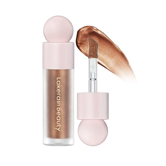 Liquid Contour Stick Makeup Glotion, Waterproof Luminous Lotion, Silky Smooth Glitter Highlighter Makeup Stick, Multi-Use Body Shimmer (#4 Candlelight)