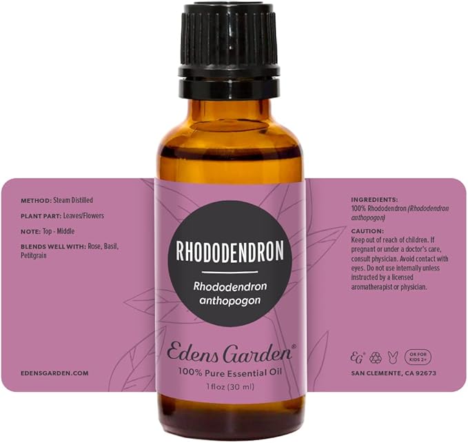 Edens Garden Rhododendron Essential Oil- 100% Pure Premium Grade, Undiluted, Natural, Therapeutic, Aromatherapy, The Best for Diffuser, Skin, Face, Hair 30 ml (1 fl oz)