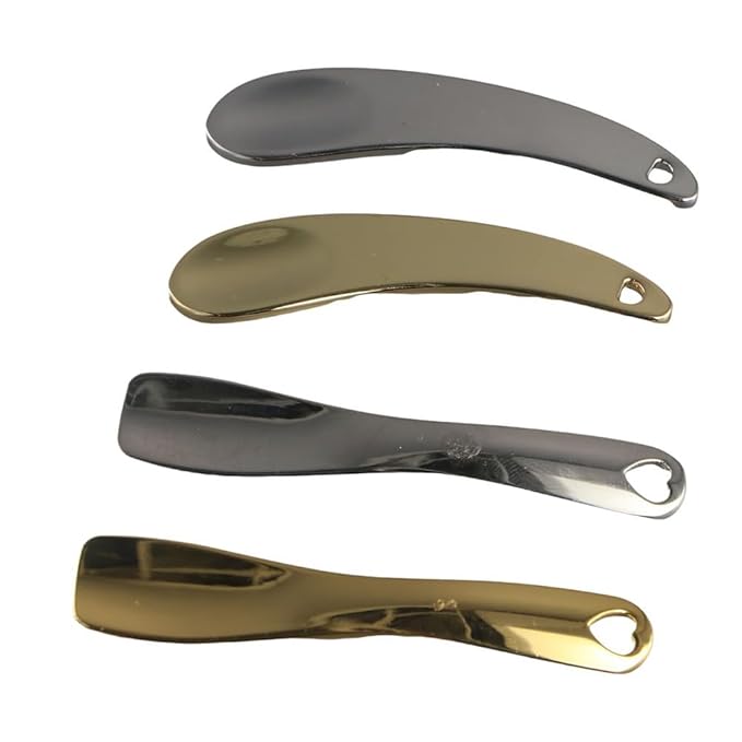 4Pcs Metal Cosmetic Spoon,Reusable Mini Zinc Alloy Facial Cream Cosmetic Spoon Applicator for Beauty Mixing Skincare Cream Lotions Eye Cream