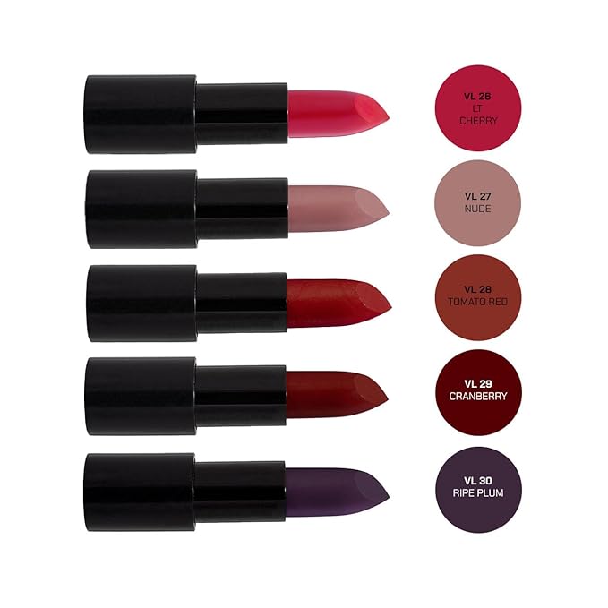 Radiant Professional Advanced Care Lipstick - Ultra Nourishing, Moisturizing Long Lasting Matte Lipstick With Vitamin E- UVA UVB Filters - VELVET (29 Cranberry)