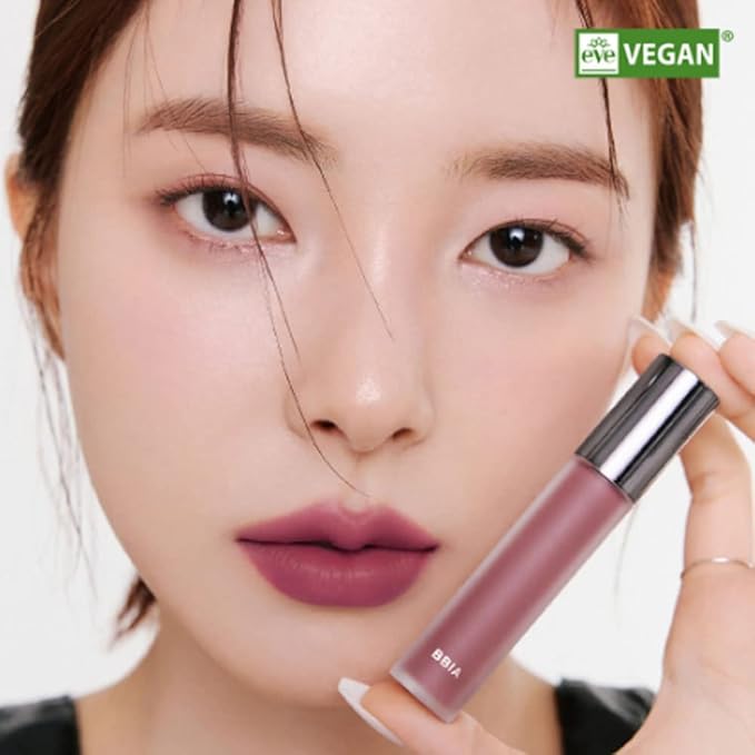 BBIA Last Velvet Tint - Soft & Creamy Matte Finish Lip Stain, Blur Effect with Velvety Texture, Long-Lasting, High Pigment, Lightweight, Non-Drying, Vegan, Korean Lip Makeup (V34 FEIGN CALM)
