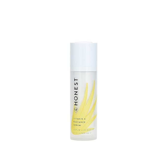 Honest Beauty Vitamin C Radiance Brightening Serum | Improves Skin Tone + Complexion | Vitamin C, Pearl, Hyaluronic Acid | EWG Verified + Cruelty Free | 1 fl oz