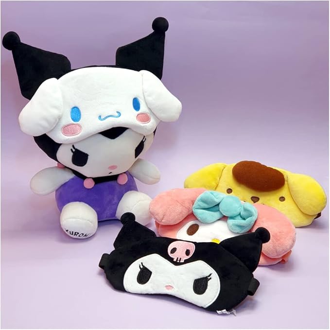 Hello Kitty Friends Characters Sleeping Eye Mask 1PC (Cinnamoroll/Pompompurin) (Cinnamoroll)
