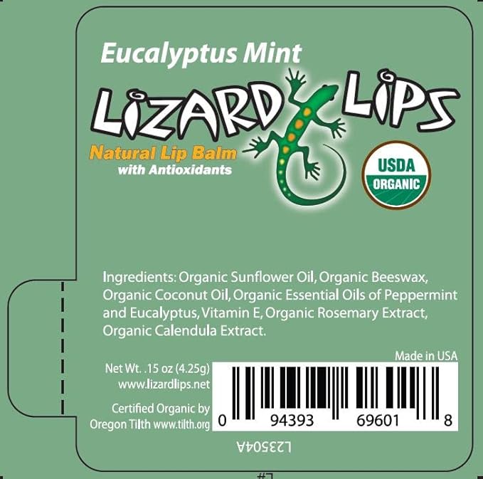 Lizard Lips USDA Certified Organic - 4 Flavor Variety Pack