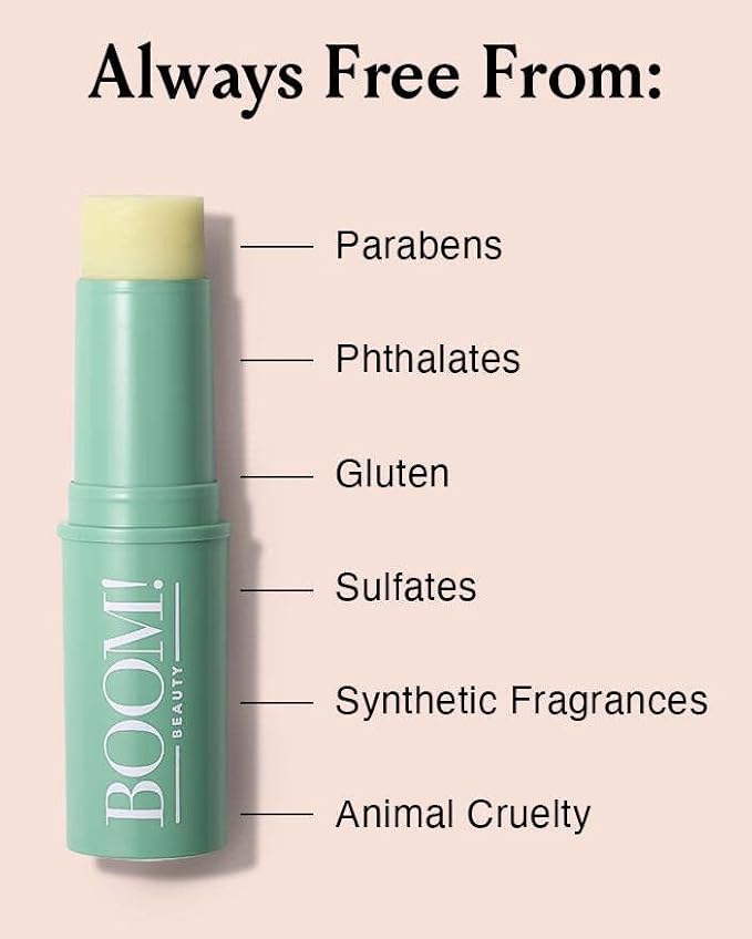 BOOM! by Cindy Joseph Boomstick Glo - Natural Hydrating Skin Moisturizer Stick for Face & Body - Multi-Use Vegan Makeup Stick for Older Women & Mature Skin