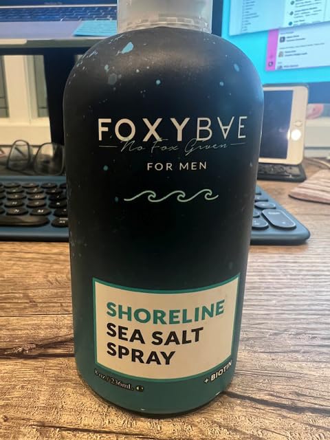 FoxyBae Sea Salt Spray for Men - Texture Spray for Hair - Surf Spray to Add Volume for Tousled Hair - Texturizing Spray for Waves - Sea Salt Spray for Hair - with Biotin - 8 fl oz