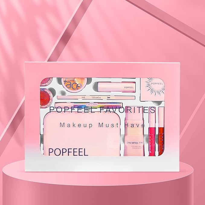 All-in-one Makeup Set Makeup Kit for Women Full Kit, for Beginners, Include Makeup Brush Set, Lip Gloss Set, Lipstick, Blush, Foundation, Concealer, Mascara, Eyebrow Pencil