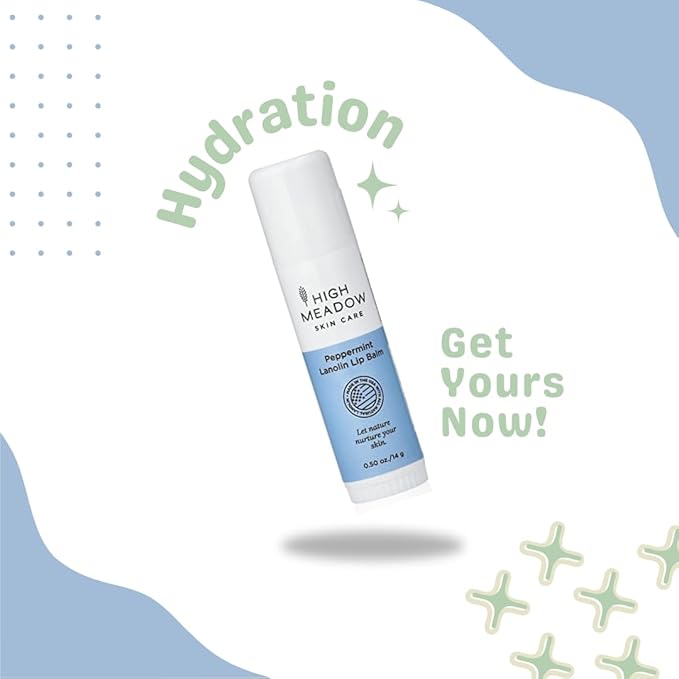 Lanolin Lip Balm Stick - Natural Unisex Lip Care With Shea Butter - Hydrates, Moisturizes, and Protects Lips, Great for Cold Sores and Fever Blisters - Long-Lasting Clear Lip Hydration.
