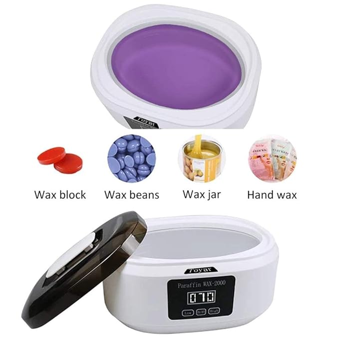 Paraffin Wax Machine for Hand and Feet,Touchscreen Paraffin Wax Warmer with 1.98lb Wax Moisturizing Paraffin Spa Wax Bath Kit, Large Capacity at Home for Smooth and Soft Skin(White)