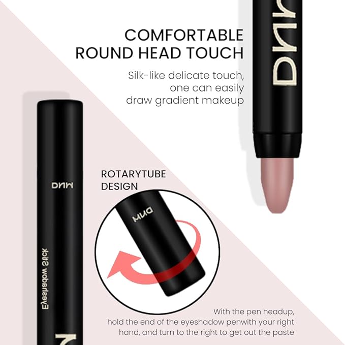 Kaely 2Pcs Cream Eye Shadow Sticks Set, Stone Matte & Putty Matte Eyeliner Pencil Eyeshadow Palette Makeup for Older Women Waterproof Pigmented, sombras en crema para ojos, 22+23