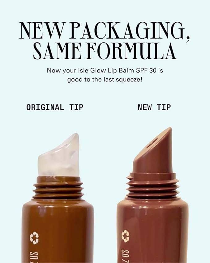 Cay Skin Isle Lip Balm SPF 30 – High Shine, Hydrating + Sheer Lip Gloss in Vanilla Brown Sugar Flavor – Formulated with Natural Ingredients for All Skin Tones – 3-Pack, Nude Ting