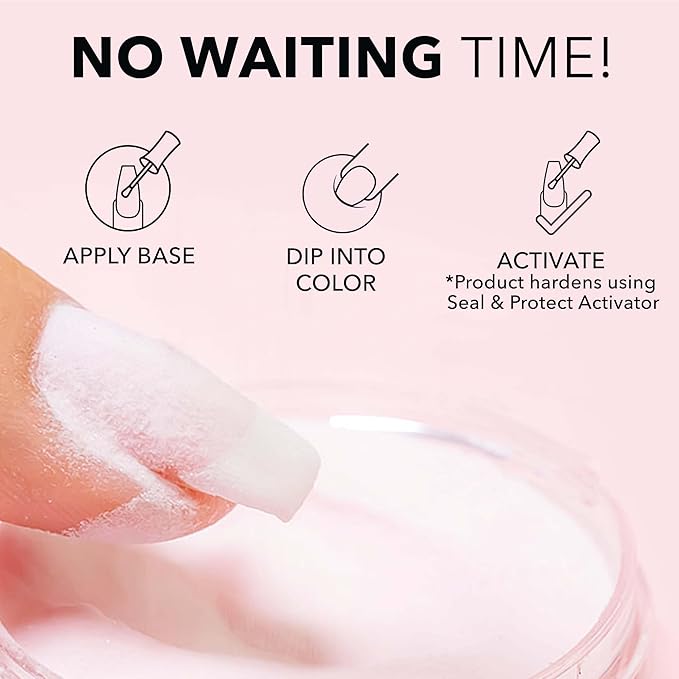 Kiara Sky Long Lasting Nail Dip Powder Pink Tones 1 oz, Tickled Pink